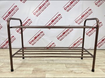 Подставка для обуви 2-х полочная 650х300х450, медный антик