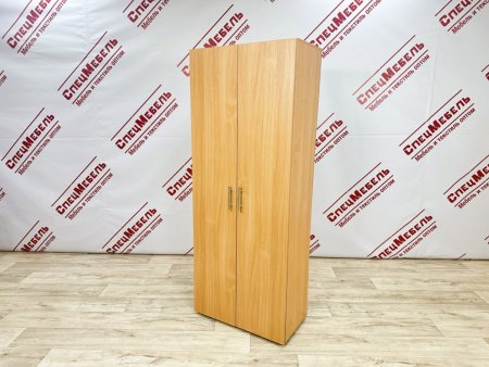 Шкаф для одежды, двухстворчатый штанга и полка, 1800*700*380, ЛДСП 16 мм, цвет бук светлый
