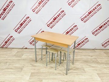 Стол обеденный 1000*600*750мм, столешница из ЛДСП 16мм, ножки из трубы 32мм