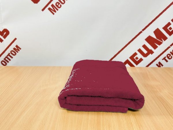Полотенце махровое Рельеф Золото 70*130 пл.350г/м2 темно-бордовый