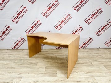 Стол письменный угловой Левый 1390(550)х860(550)х750 бук светлый, ЛДСП 22/16мм