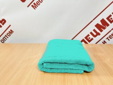 Полотенце махровое 70*140 хлопок 100% пл.380гр/м2 цвет бирюзовый (бирюза) косичка