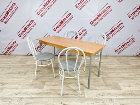 Стул Венеция, цвет каркаса хром, сиденье бежевое