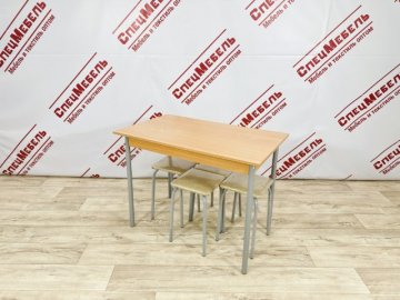 Стол обеденный 1500*600*750мм, столешница из ЛДСП 16мм, ножки из трубы 32мм