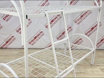 Лестница приставная, труба 20*20мм, 1350*350, цвет белый