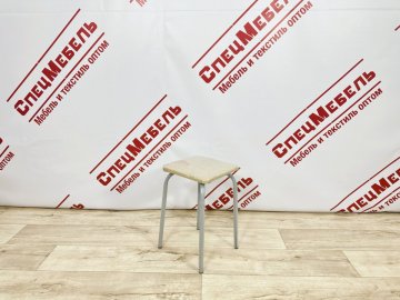 Табурет крест, квадратный, мягкое/ЛДСП, каркас труба ф18мм 330x330x450