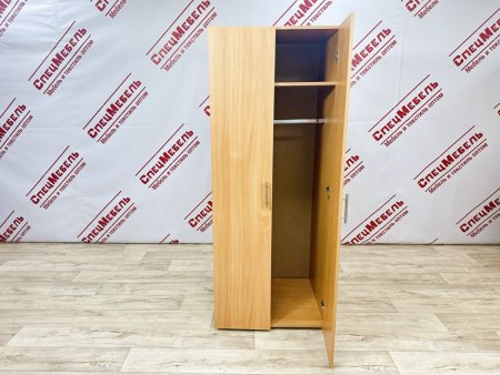 Шкаф для одежды, комбинированый двухстворчатый, 1800*800*620, ЛДСП 16 мм, бук светлый