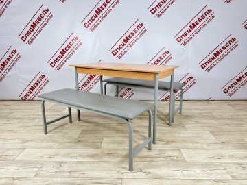 Банкетка полумягкая, 1200*400*450 3-х местная, каркас труба 25*25 мм