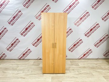 Шкаф для одежды, двухстворчатый штанга и полка, 1800*700*380, ЛДСП 16 мм, цвет бук светлый